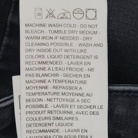 Levis 711 Skinny Jeans Womens Size 32 Black Mid-Rise Stretch Denim - Picture 8 of 8